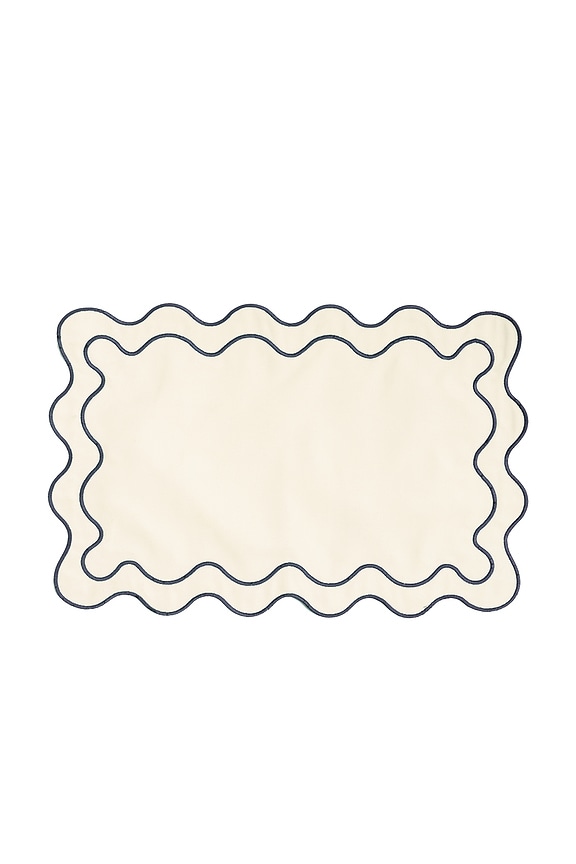 view 2 of 3 Placemat Set of 4 in Riviera White