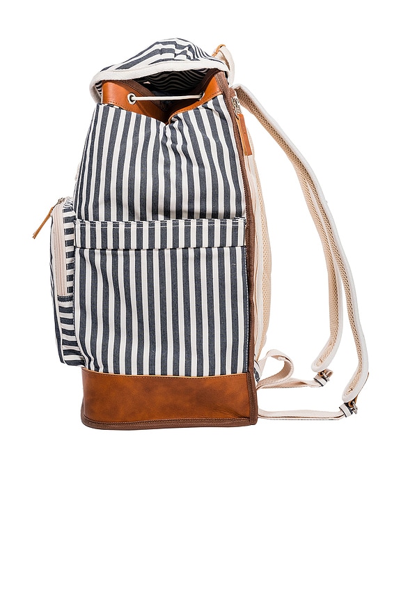view 2 of 5 Backpack Cooler in Laurens Navy Stripe
