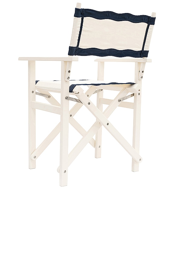 view 2 of 3 Directors Chair Table Height in Riviera White