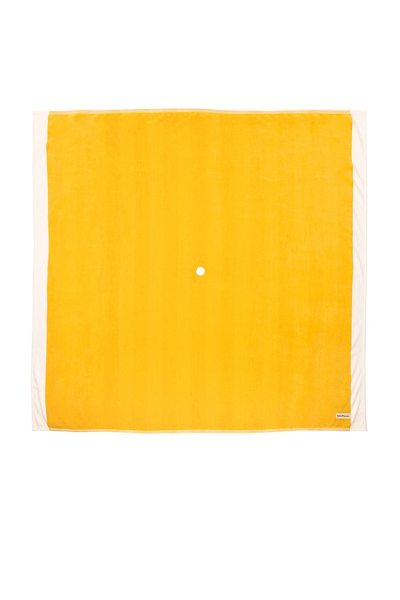 view 2 of 6 Beach Blanket in Crew Mimosa Yellow Stripe