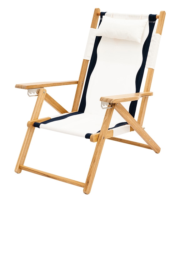 view 1 of 5 CHAISE DE PLAGE TOMMY CHAIR in Rivie White