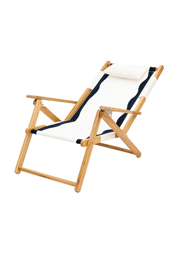 view 2 of 5 CHAISE DE PLAGE TOMMY CHAIR in Rivie White