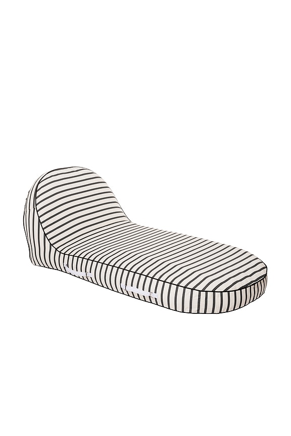 view 1 of 7 BOUÉE DE PISCINE POOL LOUNGER in Monaco Black Stripe