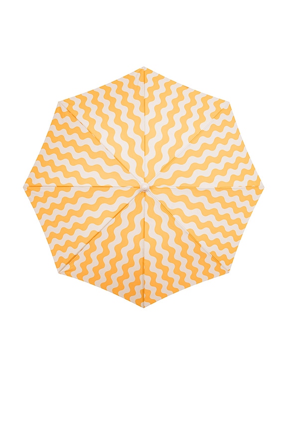 view 2 of 5 Holiday Umbrella in Ocean Mimosa Stripe