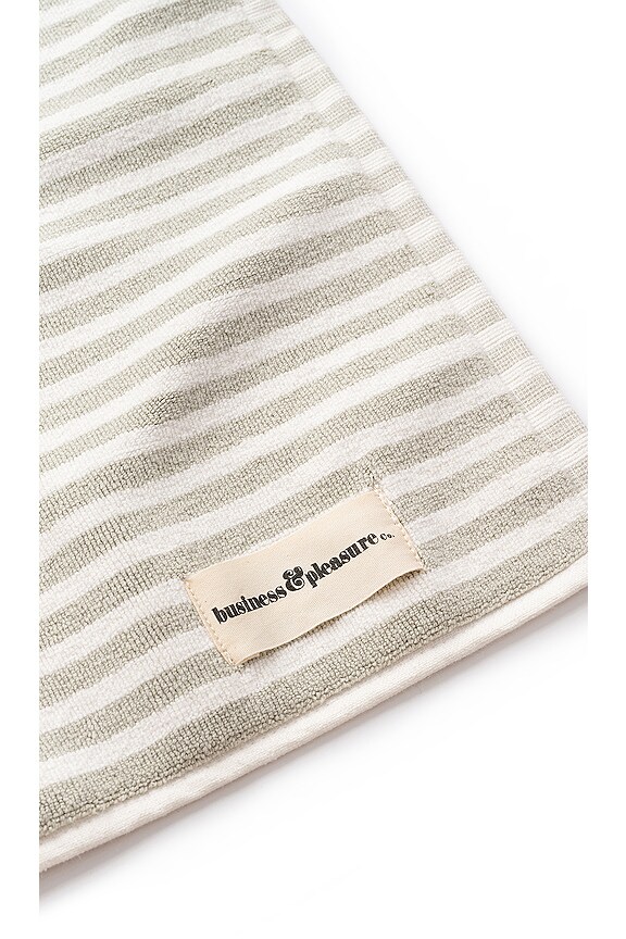 view 2 of 2 The Bath Mat in Laurens Sage Stripe