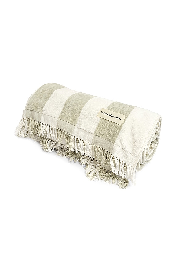 view 2 of 5 MANTA HOLIDAY BLANKET in Crew Sage Stripe