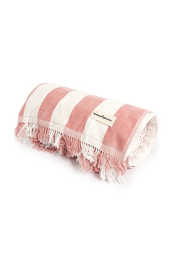 view 2 of 4 COUVERTURE HOLIDAY BLANKET in Crew Pink Stripe