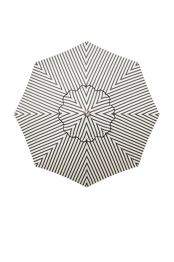 view 2 of 6 PARAGUAS MARKET UMBRELLA in Monaco Black Stripe