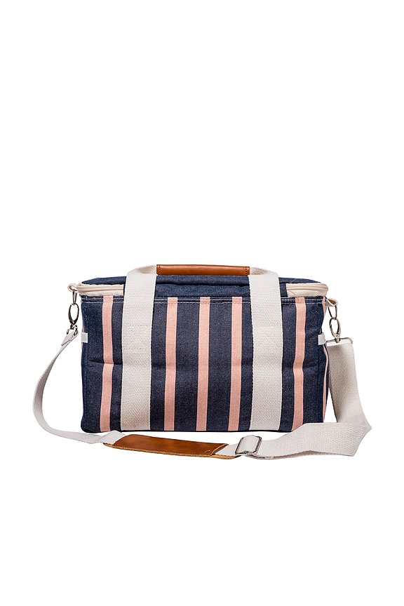 view 2 of 4 Premium Cooler Bag in Monaco Navy And Pink Stripe
