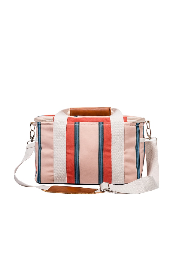 view 2 of 5 GLACIÈRE PREMIUM COOLER BAG in Bistro Dusty Pink Stripe