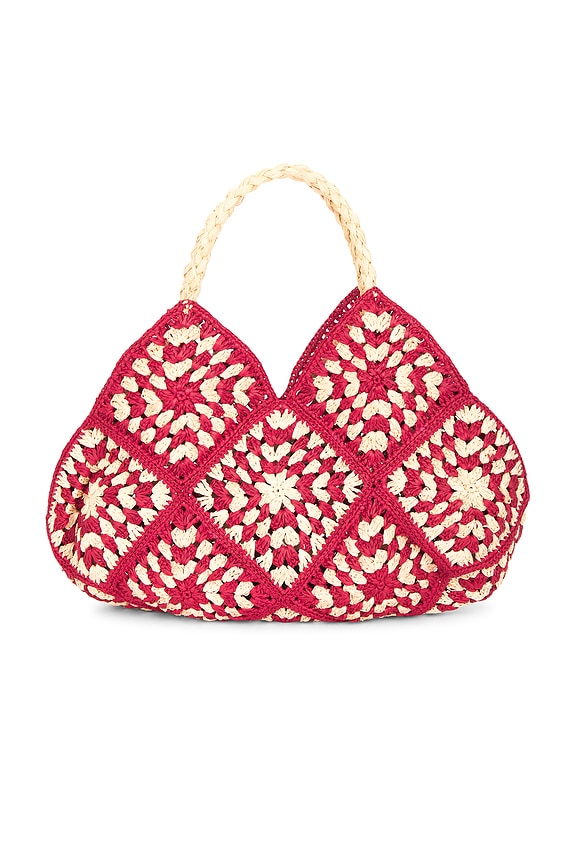 view 1 of 4 SAC FOURRE-TOUT STORMI in Red & Natural