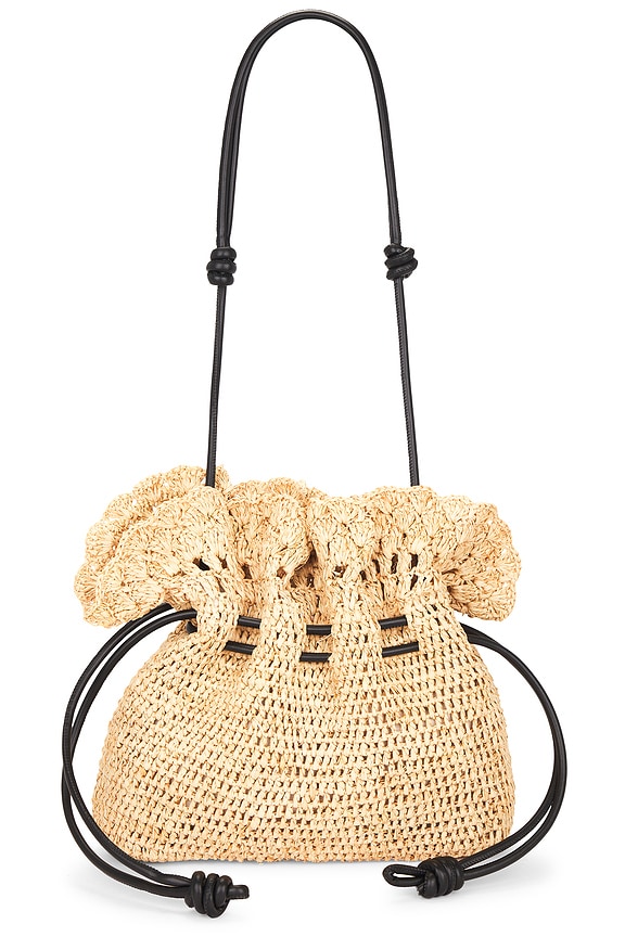 view 1 of 4 SAC AVEC LIEN À NOUER MARCELA in Natural & Black