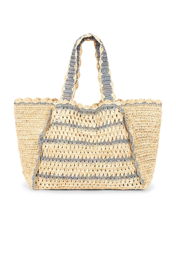 view 2 of 4 Tulay Tote Bag in Natural & Blue