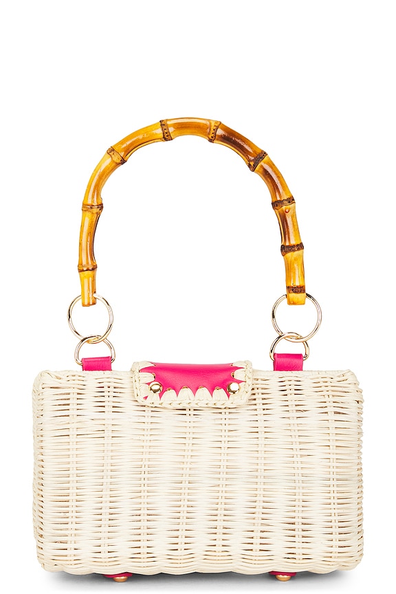 view 2 of 4 Mason Bamboo Clutch Bag in Pink