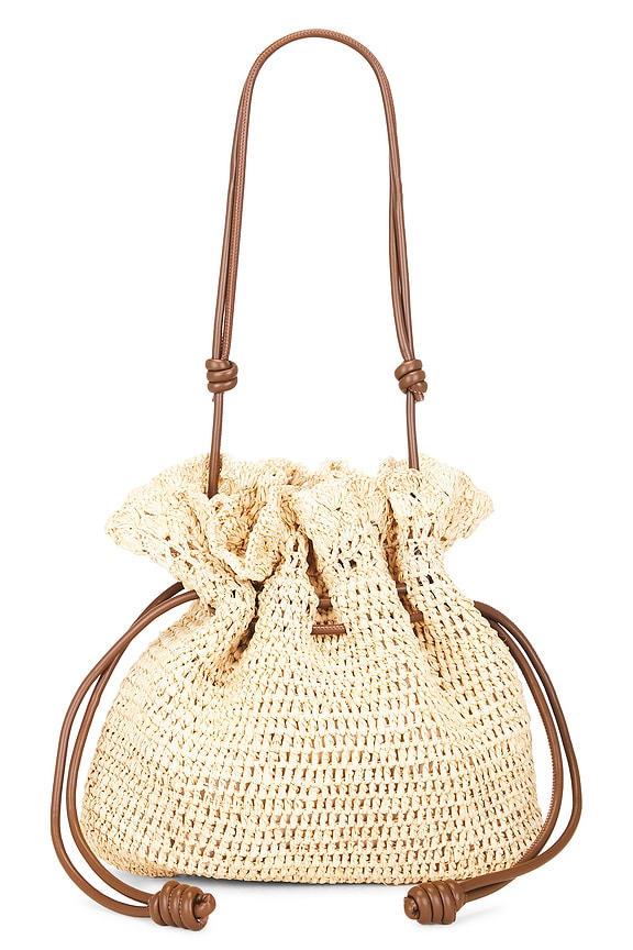 view 2 of 5 Marcela Bag in Natural & Chocolate