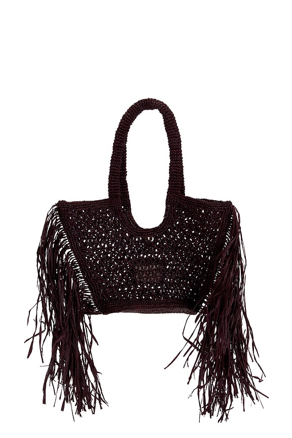 view 2 of 5 Hunter Mini Fringe Tote in Chocolate