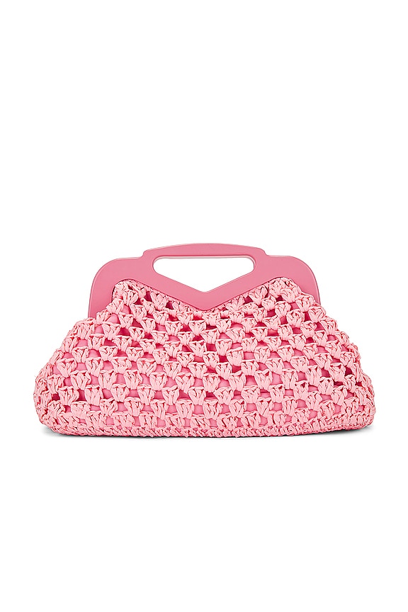 view 2 of 4 POCHETTE NADIYA CROCHET in Coral