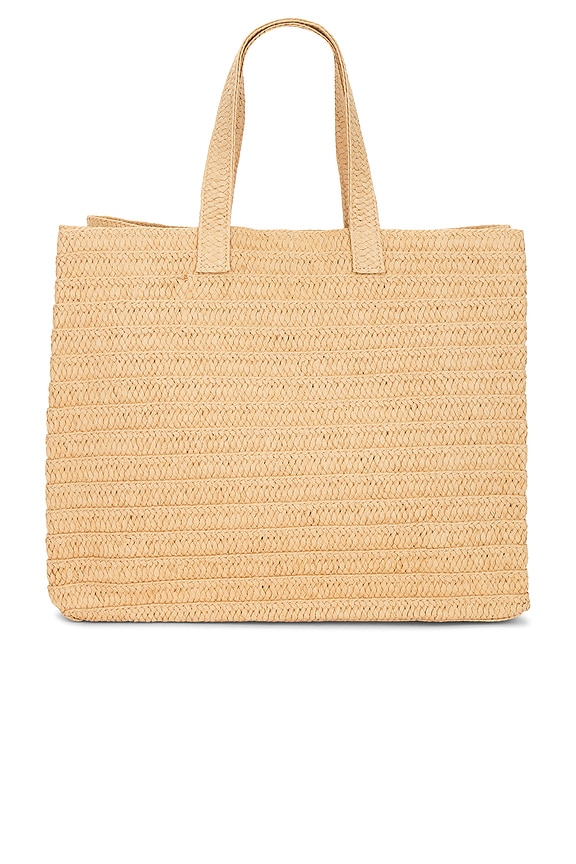 view 2 of 4 Queen Beach Tote in Sand & Fuchsia