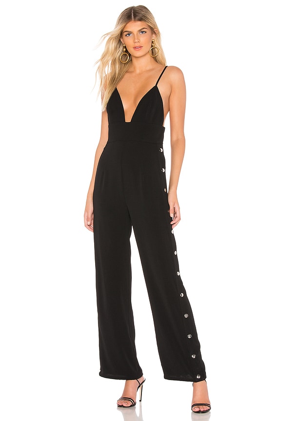 view 2 of 4 Haven Snap Front Jumpsuit in Black