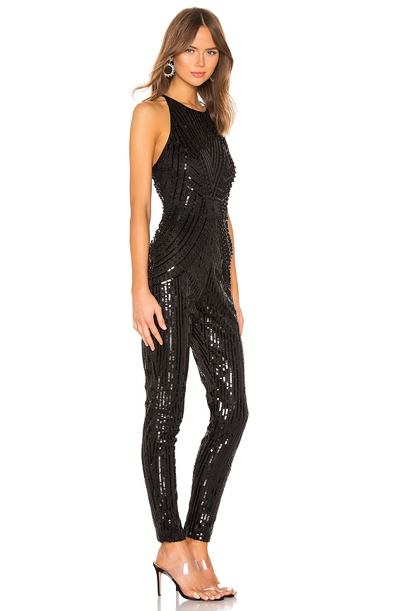 view 2 of 4 Sky Beaded Jumpsuit in Black