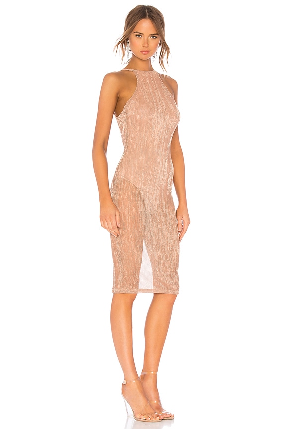 view 2 of 4 VESTIDO HALTER MADYSON in Rose Gold