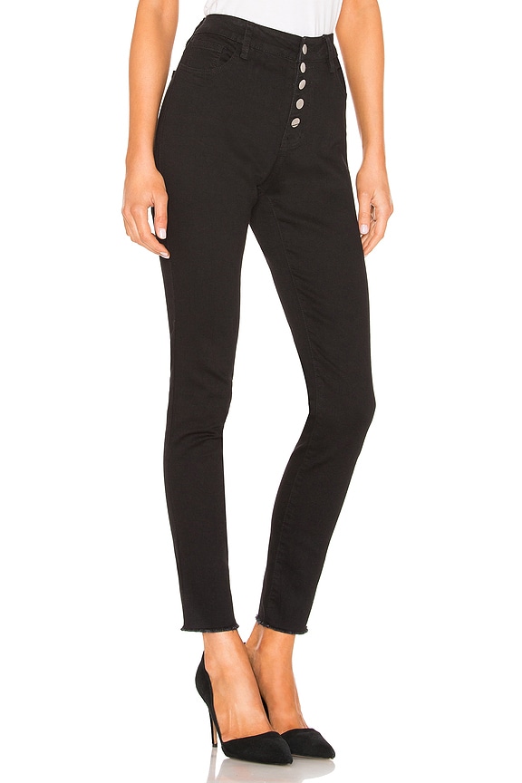 view 2 of 4 Pierce Button Front Jeans in Charcoal