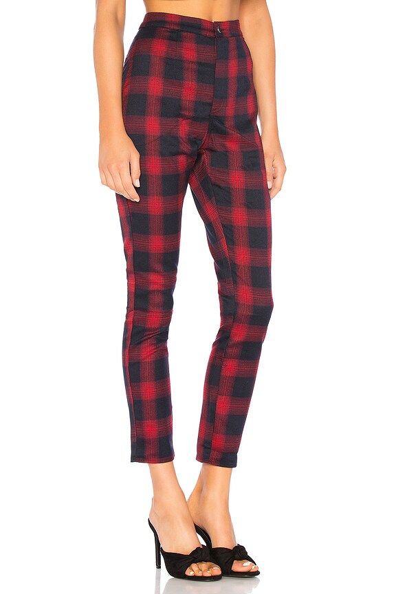 view 2 of 4 Darla Plaid Pant in Red Plaid