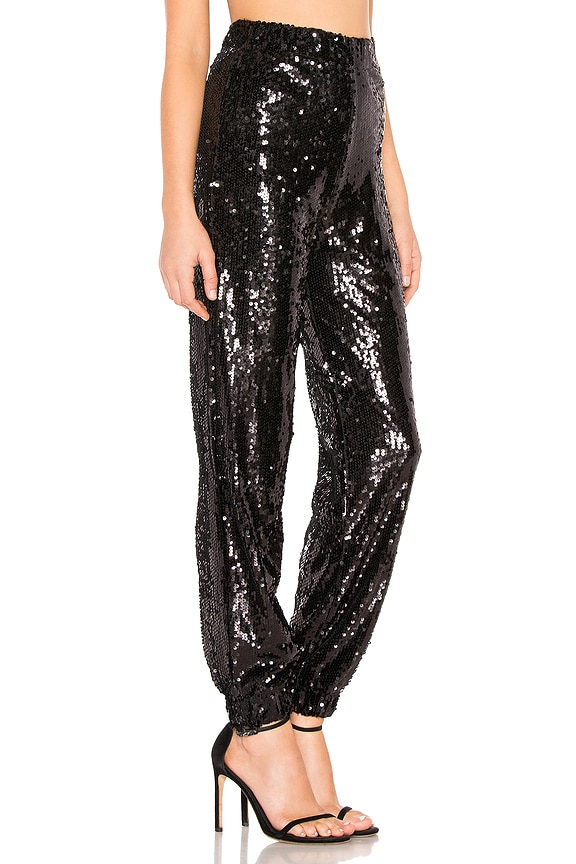 view 2 of 5 Cat Sequin Jogger in Black