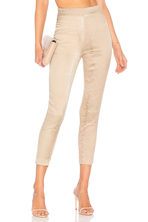 view 1 of 5 Kimberly Snakeskin Pants in Natural