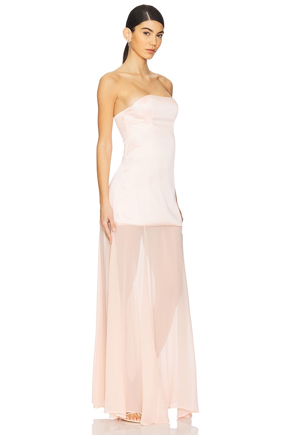 view 2 of 3 Jasmine Gown in Peach Pink