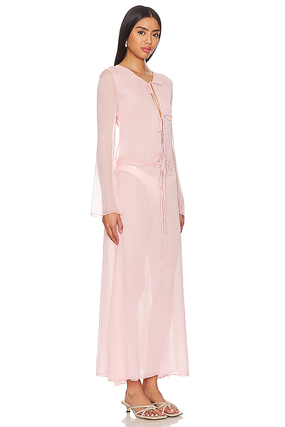 view 2 of 3 Charlotte Sheer Dress in Blush