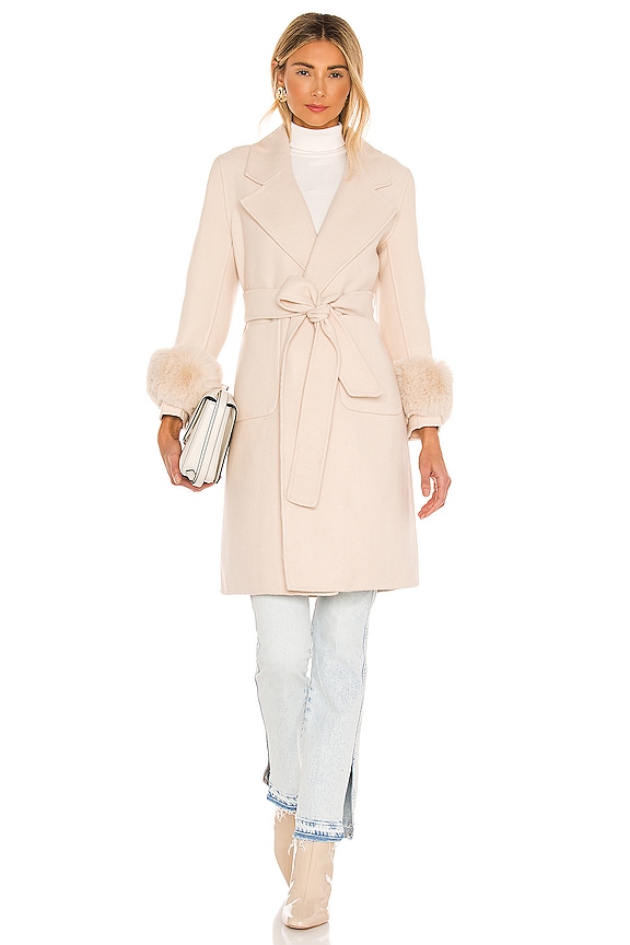 view 2 of 5 Sophia Faux Fur Coat in Blush