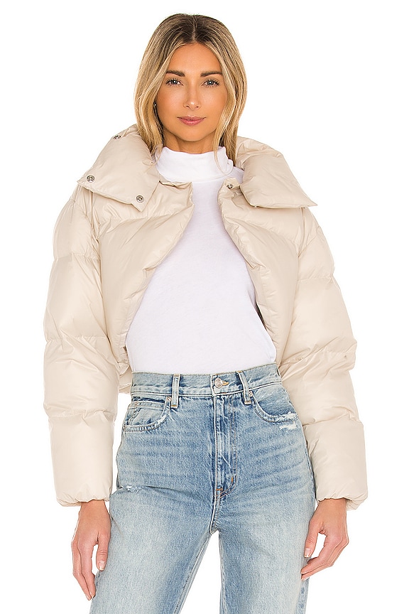 view 1 of 5 Delara Bolero Puffer Jacket in Ivory