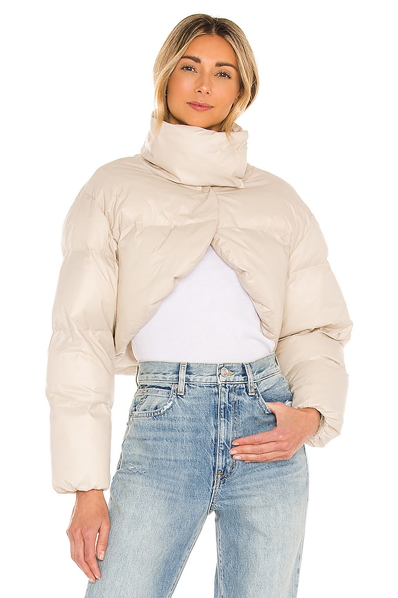 view 2 of 5 Delara Bolero Puffer Jacket in Ivory