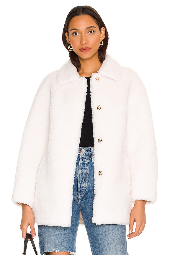 view 2 of 5 Harlow Teddy Coat in White