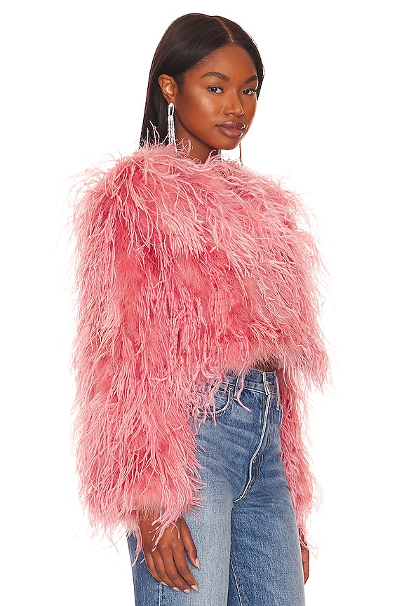 view 2 of 4 Lara Feather Jacket in Sunset