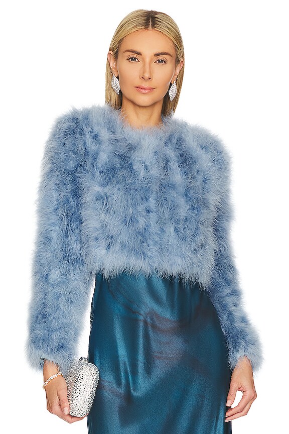 view 2 of 5 УКОРОЧЕННАЯ КУРТКА MANHATTAN in Pale Blue