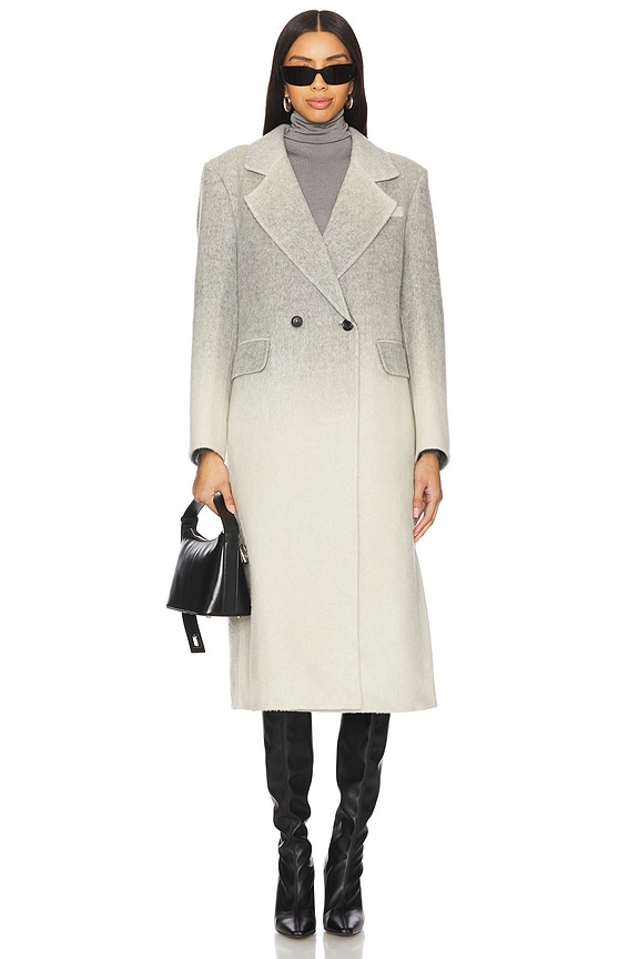 view 2 of 4 Isla Coat in Grey Gradient Wash