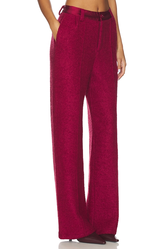 view 2 of 6 Gracie Boucle Pant in Cherry