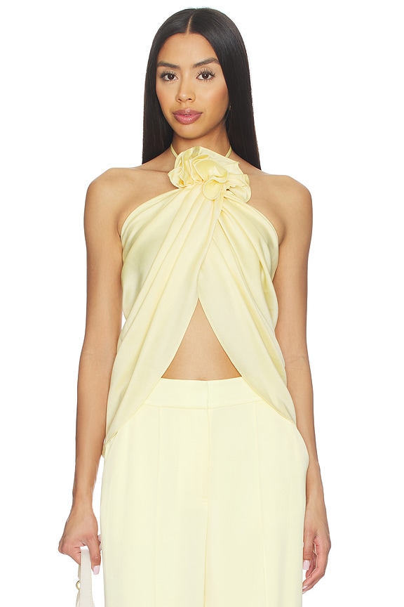 view 1 of 4 Bloom Halter Top in Yellow