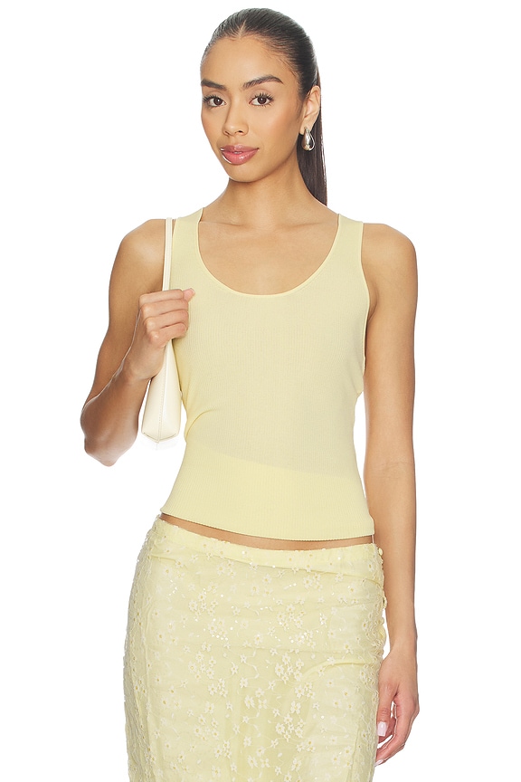 view 1 of 4 TOP SIN MANGAS ELLIS in Yellow