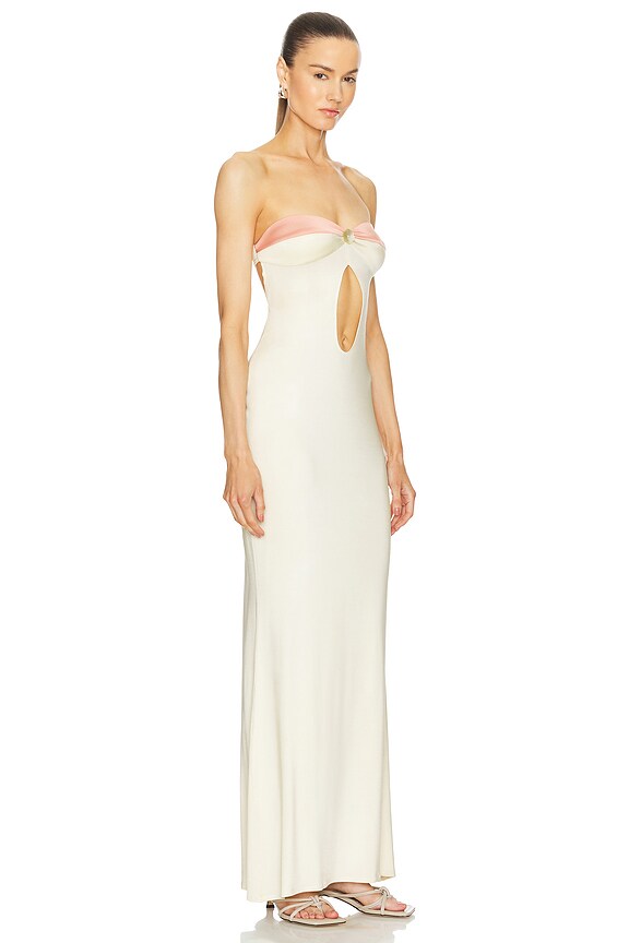 view 2 of 3 Bloom Dress in Almond & Blossom