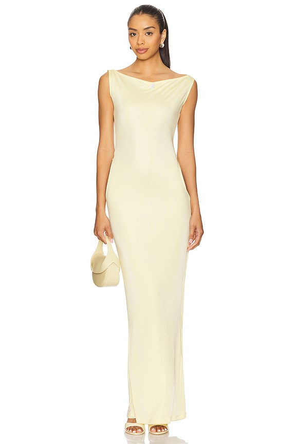 view 2 of 4 Heron Dress in Butter Yellow