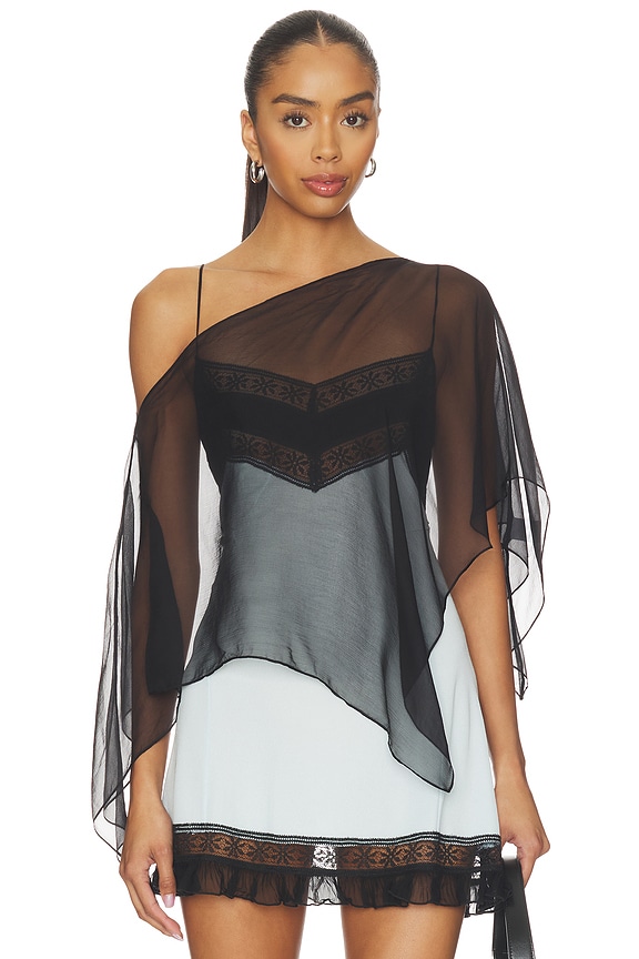 view 1 of 5 Honeycrisp Poncho in Black