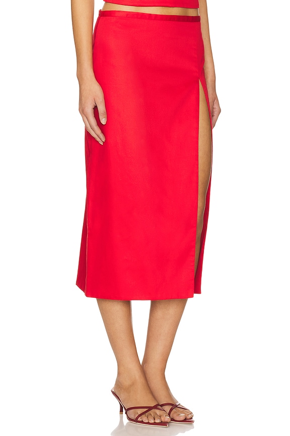 view 2 of 6 April Skirt in Cherry