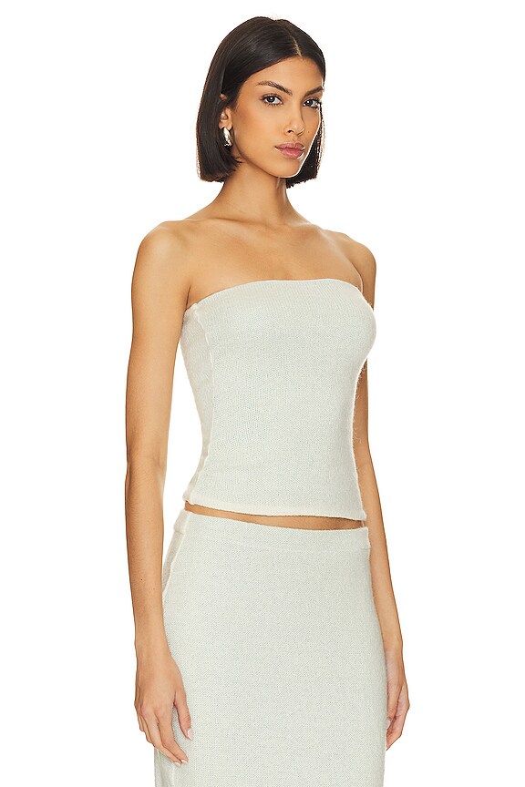 view 2 of 4 Chemisier bustier in White