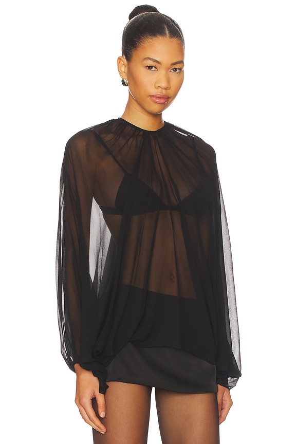 view 2 of 4 Cafe Blouse in Black