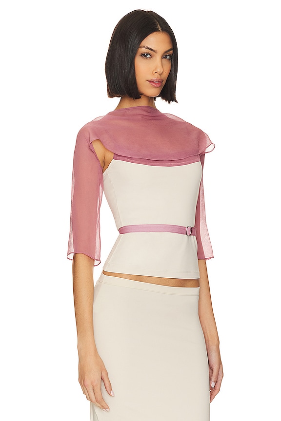 view 2 of 4 Serafina Shrug in Mauve