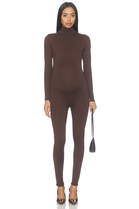 view 2 of 3 The Penelope Jumpsuit in Chocolate