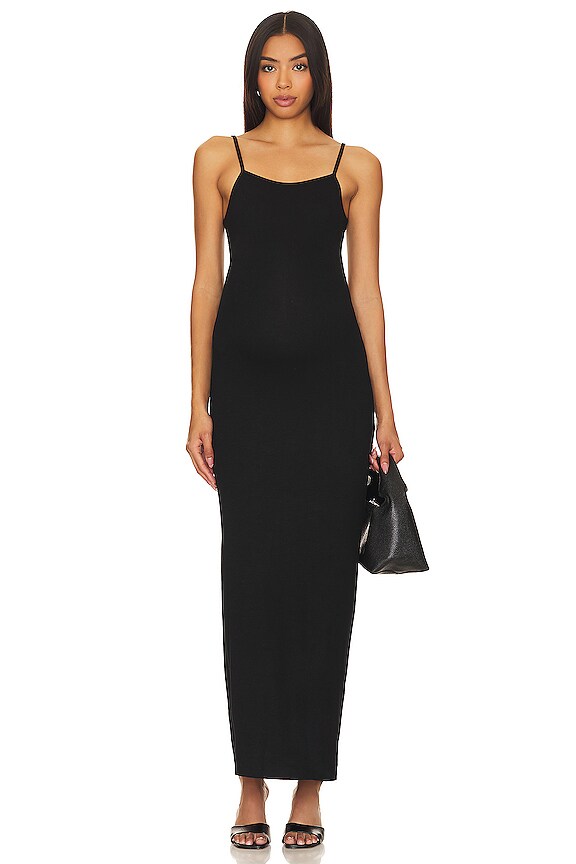 view 2 of 5 VESTIDO LARGO DE MATERNIDAD SOFT RIB in Black
